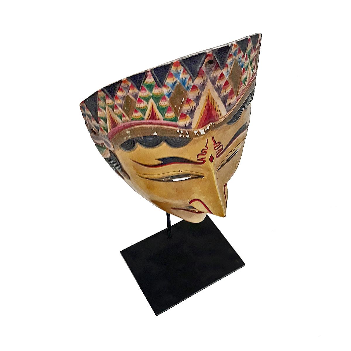 Indonesian Wood Mask, Mid-20th Century 2