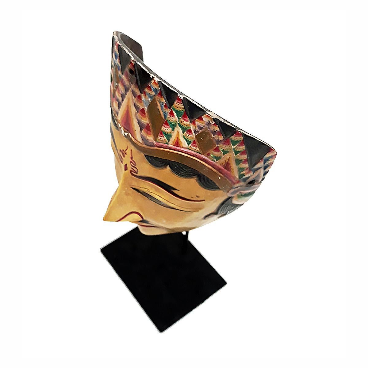 Indonesische Holzmaske, Mitte des 20. Jahrhunderts 3