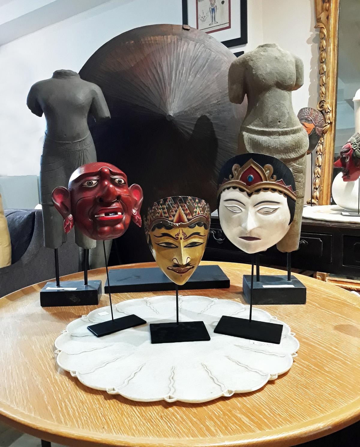 Indonesische Holzmaske, Mitte des 20. Jahrhunderts 5