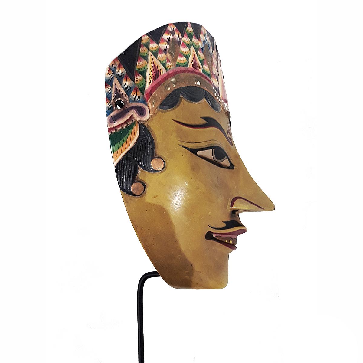 Tribal Indonesian Wood Mask, Mid-20th Century