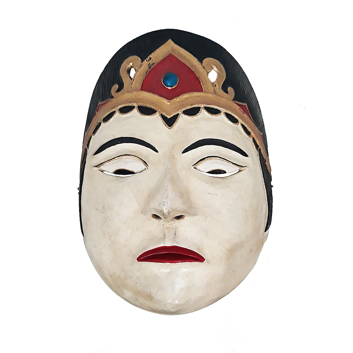 Masque indonésien en bois, milieu du 20e siècle Bon état - En vente à New York, NY