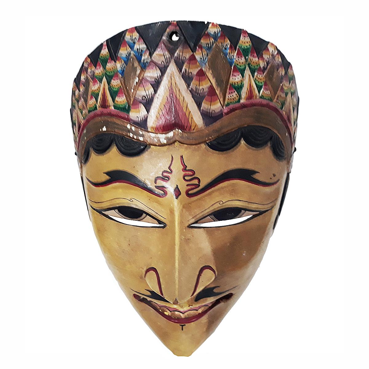 Late 20th Century Indonesian Wood Mask, Mid-20th Century