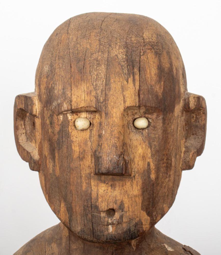 Indonesian Wood Patung Polisi Guardian Sculpture For Sale 1