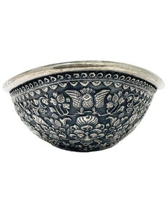 Indonesian Yogya, Djokja Bread Basket with human and animal figures, Ca 1890