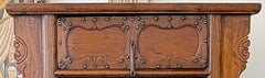 Indonesian 19th Century Hand Carved Chest with 2 Drawers and Original Hardware