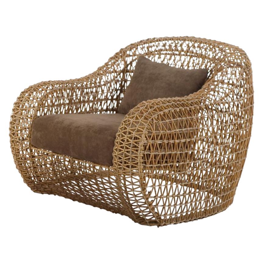 Indoor Balou Easy Armchair by Kenneth Cobonpue For Sale