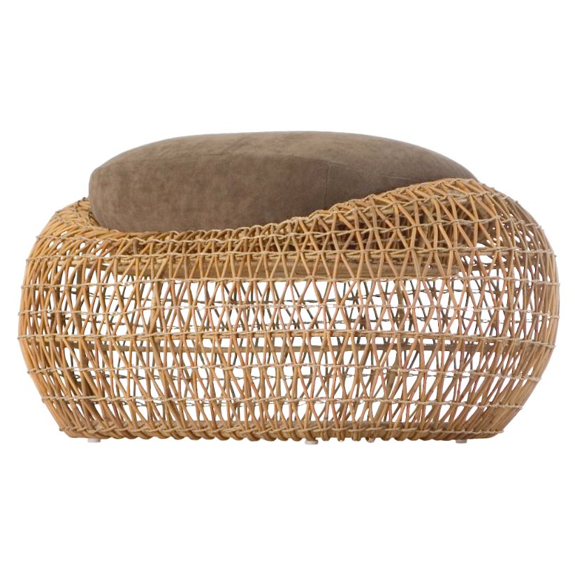 Indoor Balou Ottoman by Kenneth Cobonpue For Sale