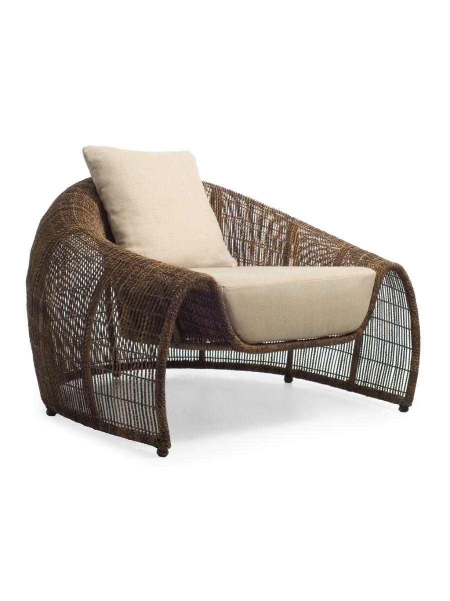Modern Indoor Croissant Easy Armchair by Kenneth Cobonpue For Sale