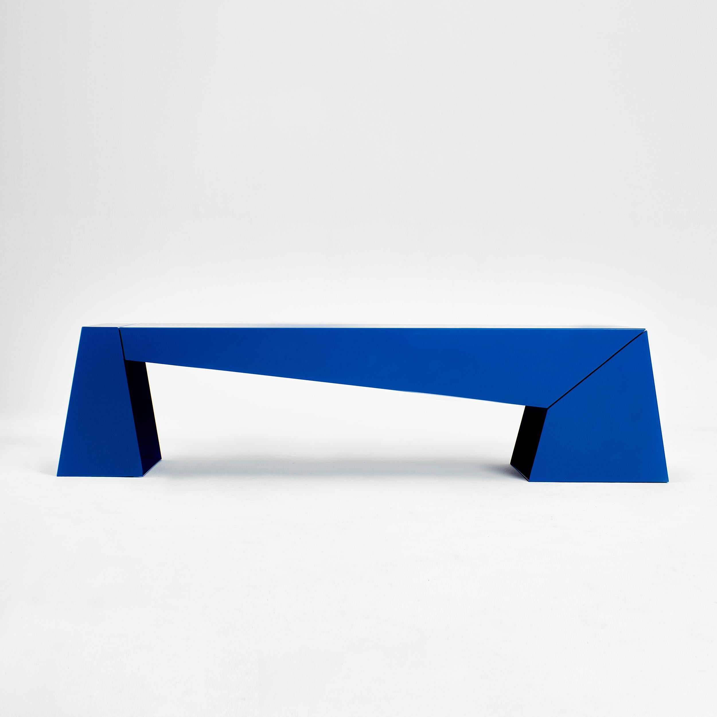 Metal Indoor Folded Bench by Project 213A