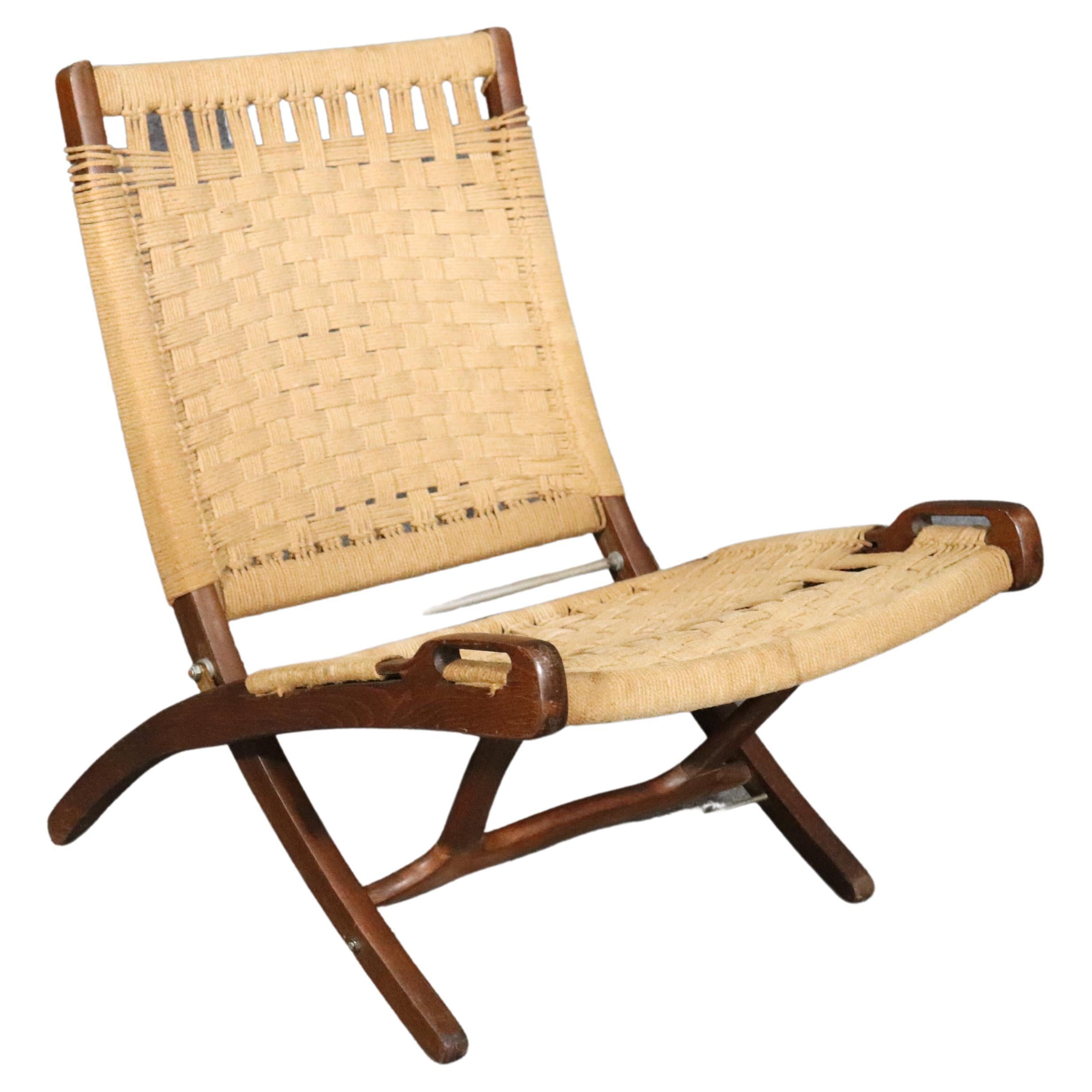 Indoor / Garden Folding Wegner Chair For Sale