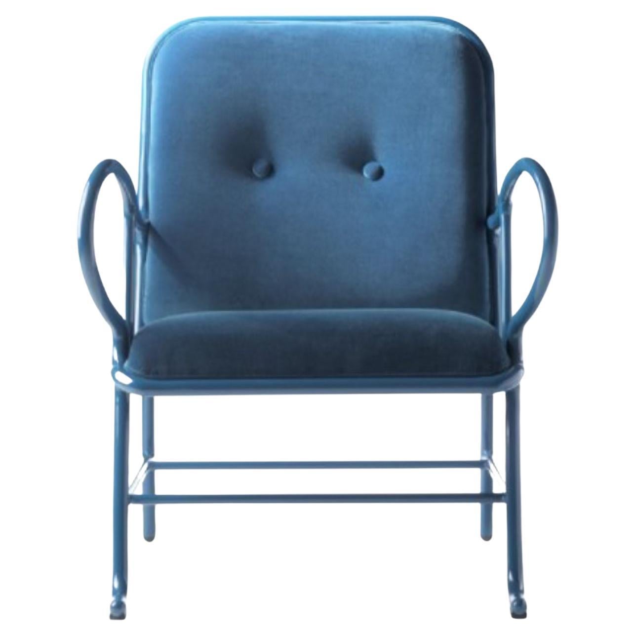 Indoor Gardenia Blue Armchair by Jaime Hayon For Sale