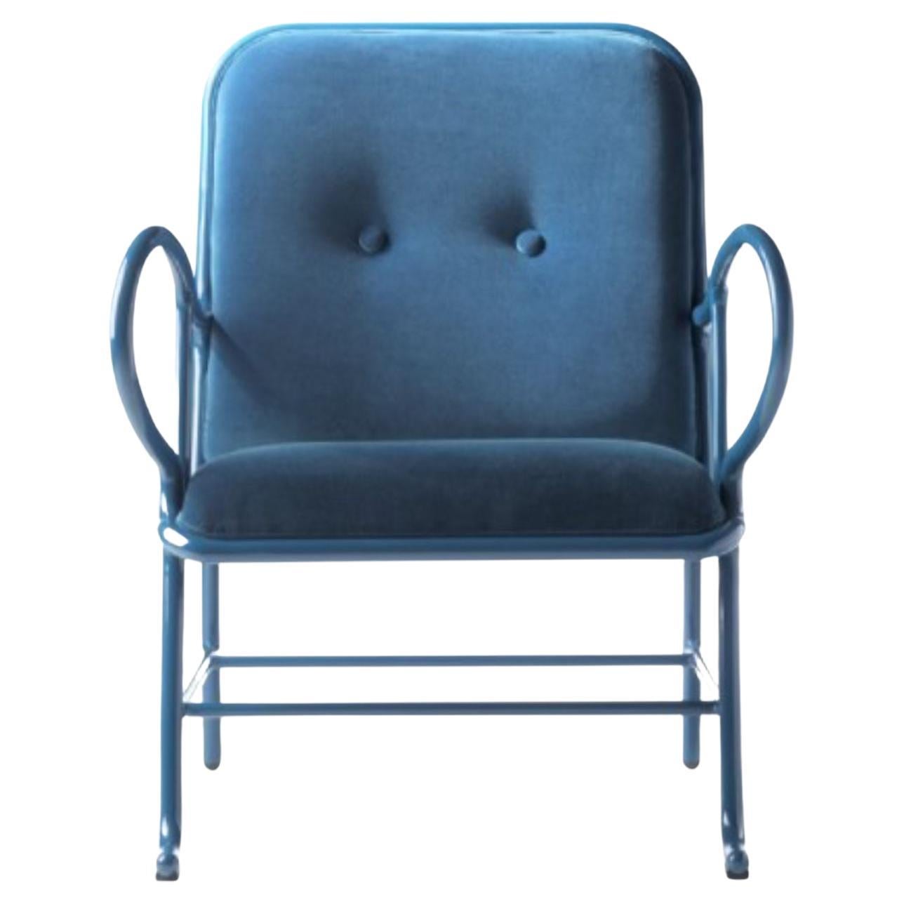 Fauteuil d'intérieur Gardenia bleu de Jaime Hayon