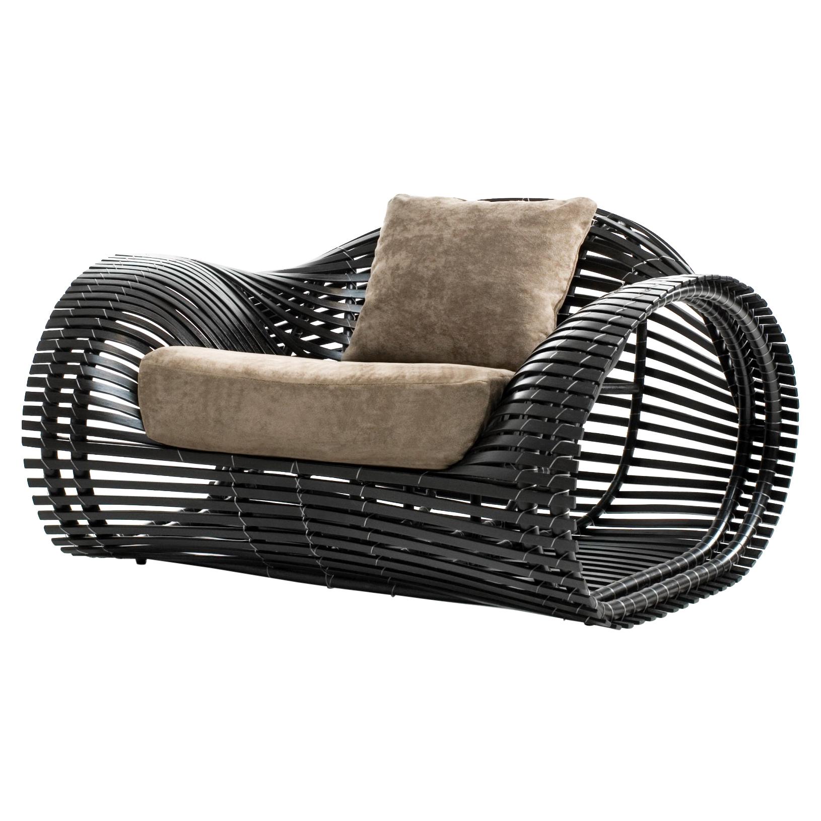 Indoor Lolah Easy Armchair by Kenneth Cobonpue For Sale