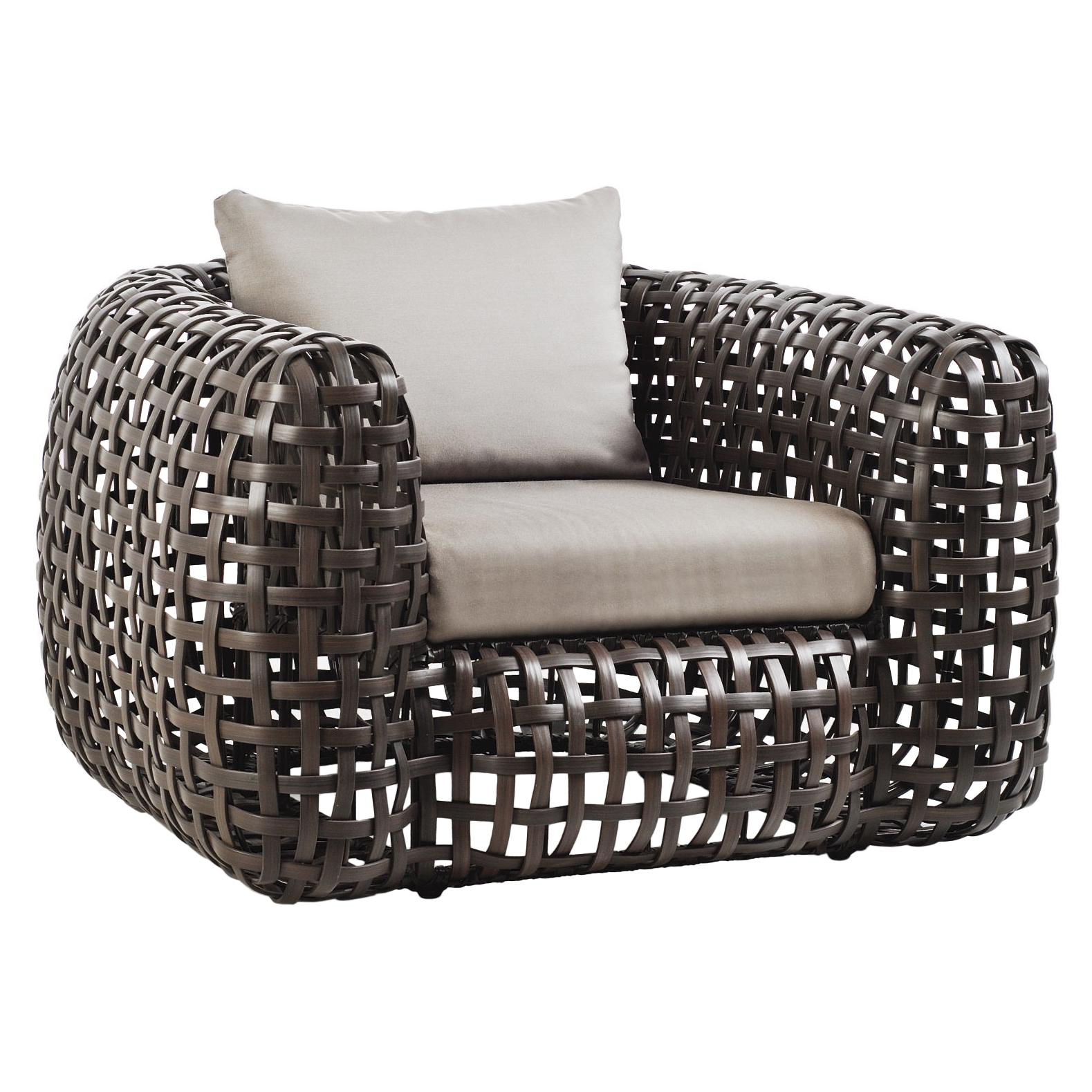 Indoor Matilda Easy Armchair by Kenneth Cobonpue For Sale