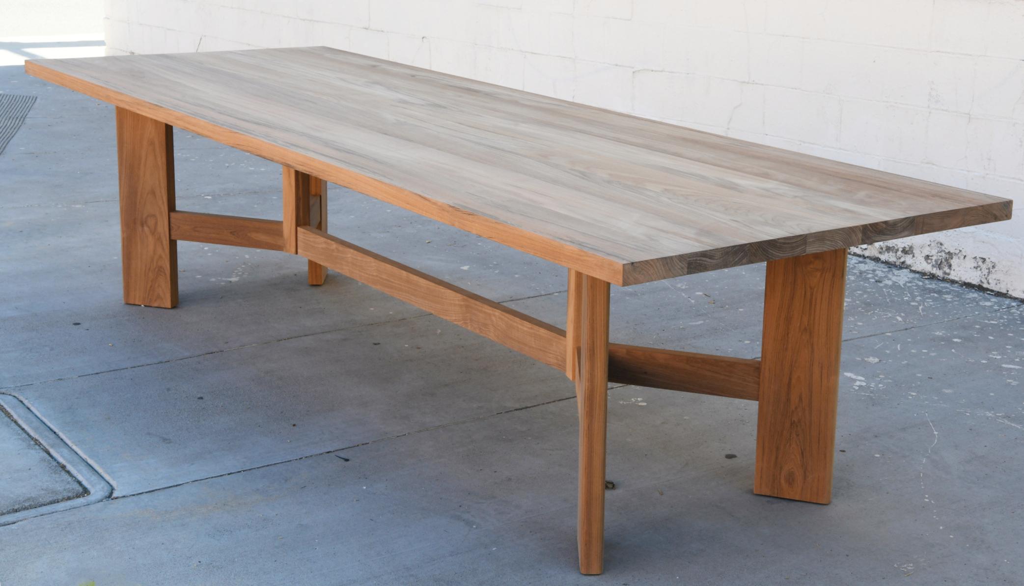 Indoor or Outdoor Dining Table Made from Teak For Sale 3