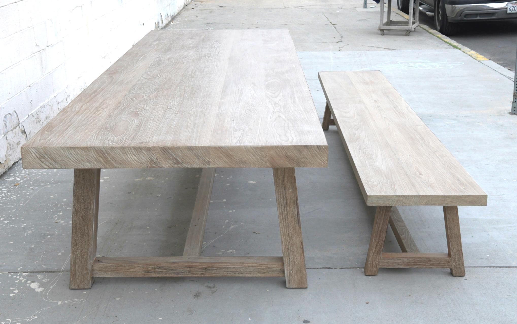 Ebba Custom Dining Table in Teak (Indoor or Outdoor) For Sale 4