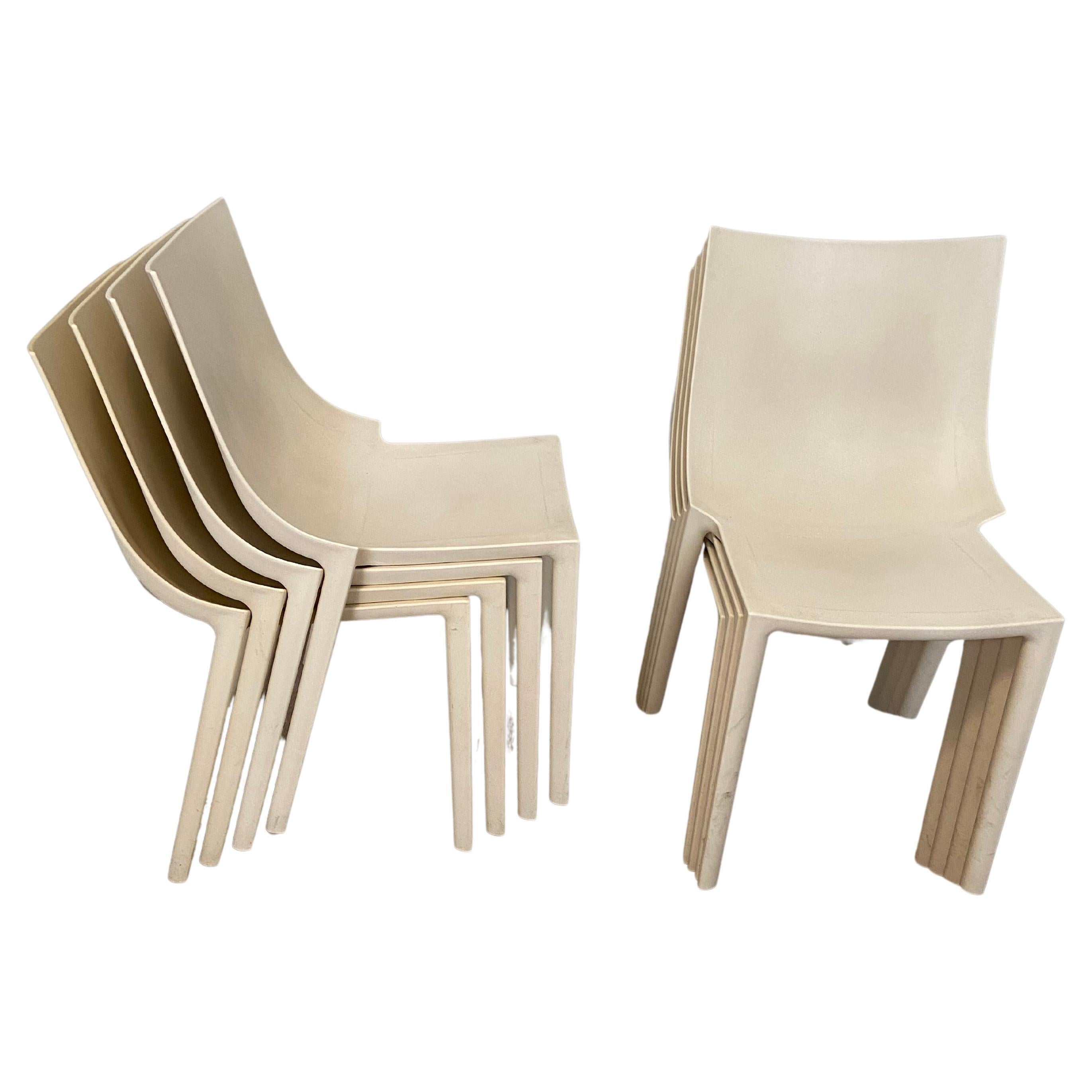 Indoor Outdoor "Bo" Chairs by Philippe Starck for Driade, Set of 8 For Sale