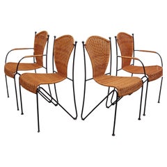 Chaises d'intérieur et d'extérieur par Pipsan Saarinen-Swanson, années 1970, deux chaises à accoudoir
