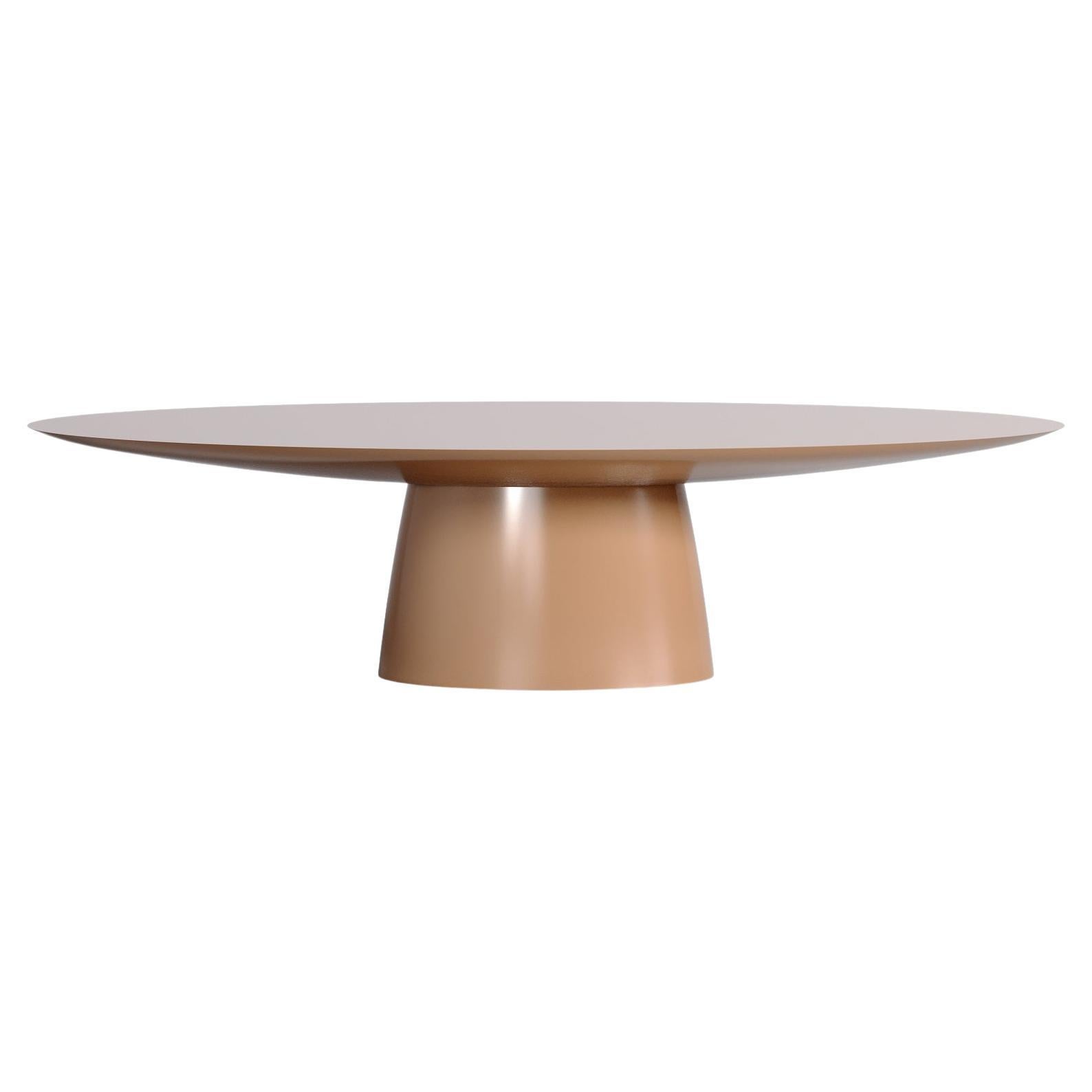 Table de salle à manger Indoor/Outdoor en résine laquée résistante aux rayures, RAL1001
