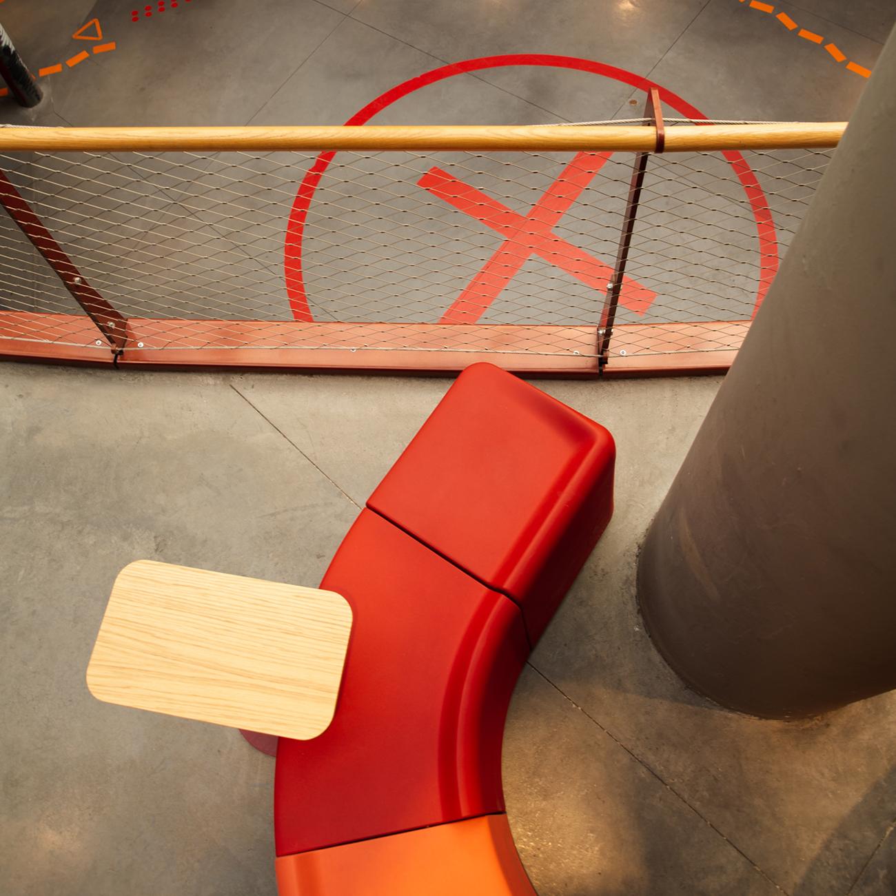Indoor/Outdoor Modular Seating with 2 Side Tables, Crafted Using Flexyskin For Sale 3