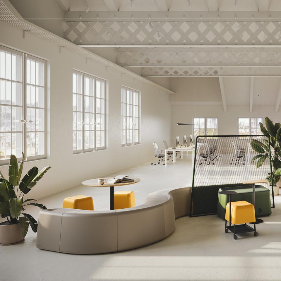 Indoor/Outdoor Modular Seating with 2 Side Tables, Crafted Using Flexyskin In New Condition For Sale In NEW YORK, NY