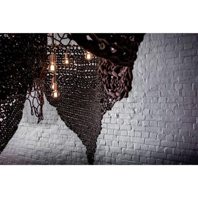 Moderno Lampadario a sospensione per interni/esterni con scultura luminosa Molecular di Studio Aloyd in vendita