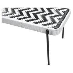 Indoor Outdoor, Monochrome Bench Seat by Frida & Blu, Handwoven