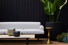 Lawson-Fenning Indoor-Outdoor Montrose Coffee Table, Modern Travertine Table