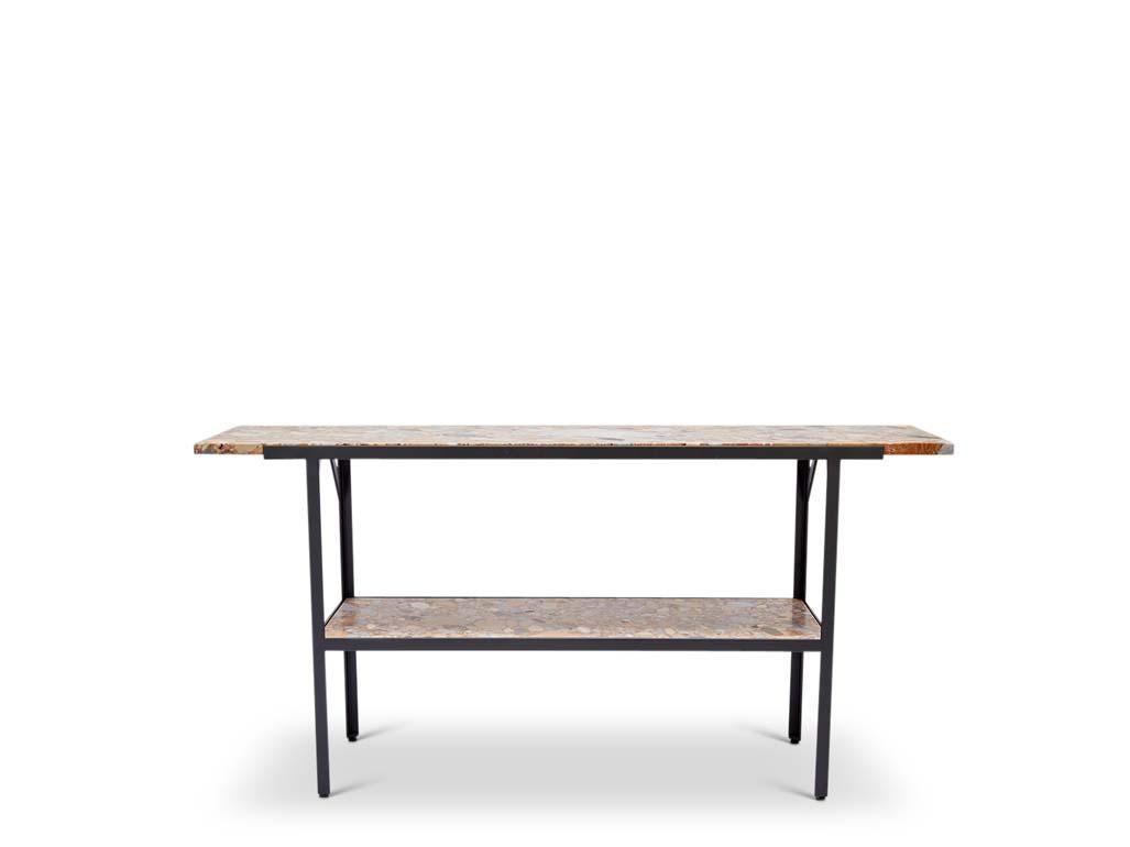 Américain Indoor / Outdoor Table console Montrose avec étagère par Lawson-Fenning en vente
