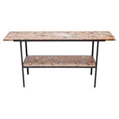 Indoor / Outdoor Table console Montrose avec étagère par Lawson-Fenning
