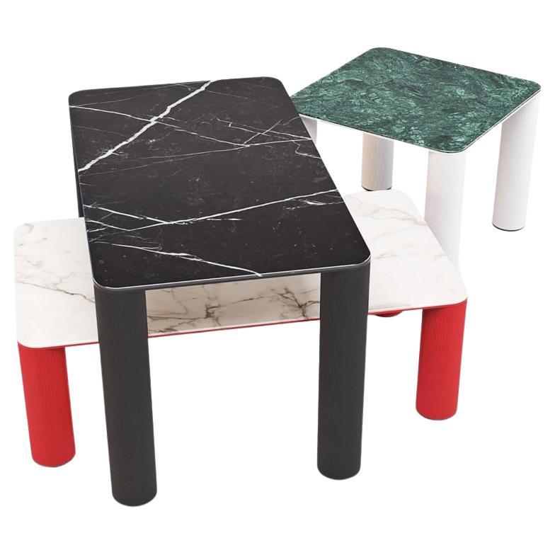 Indoor/Outdoor Nesting Tables In Custom Ceramic & Lacquer Colors For Sale