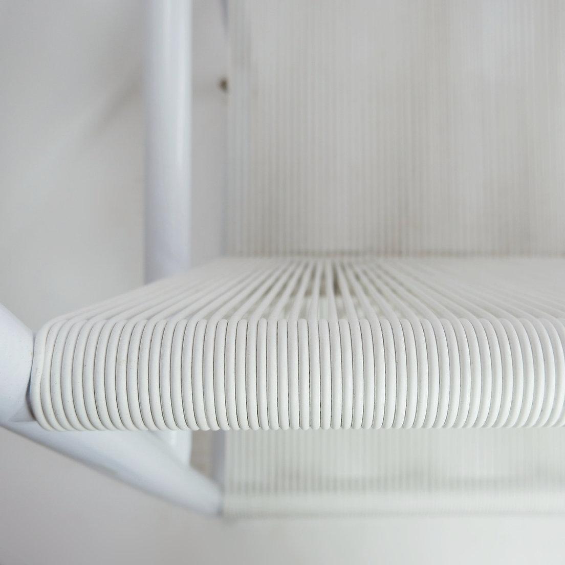 20th Century Indoor/Outdoor pair of Black/White Armchairs - 20thc For Sale