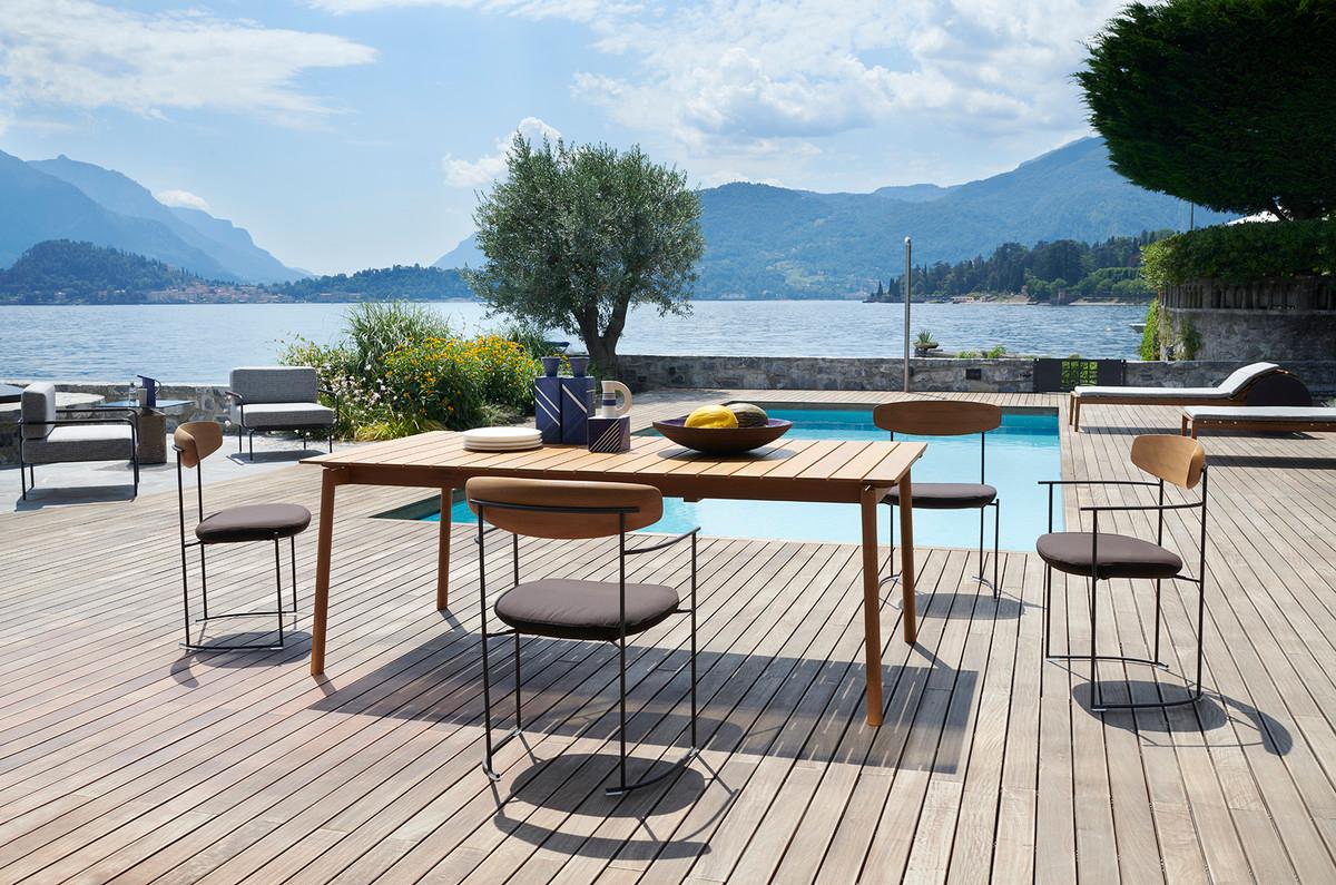 italien Indoor / Outdoor Potocco Keel Dining Armchair en vente