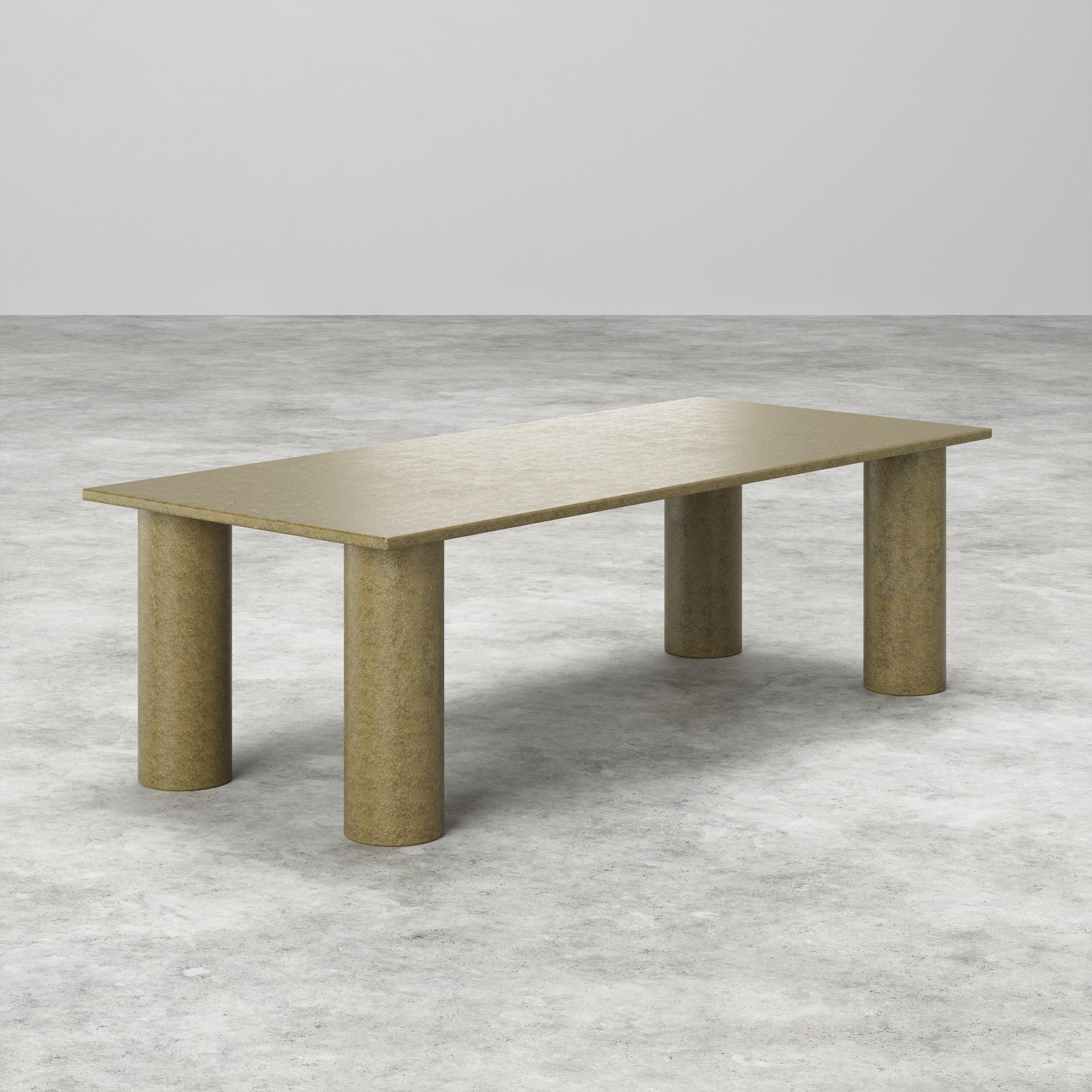 Mesa Contemporánea de Fibra de Vidrio Cruda para Interior y Exterior Moderno en venta