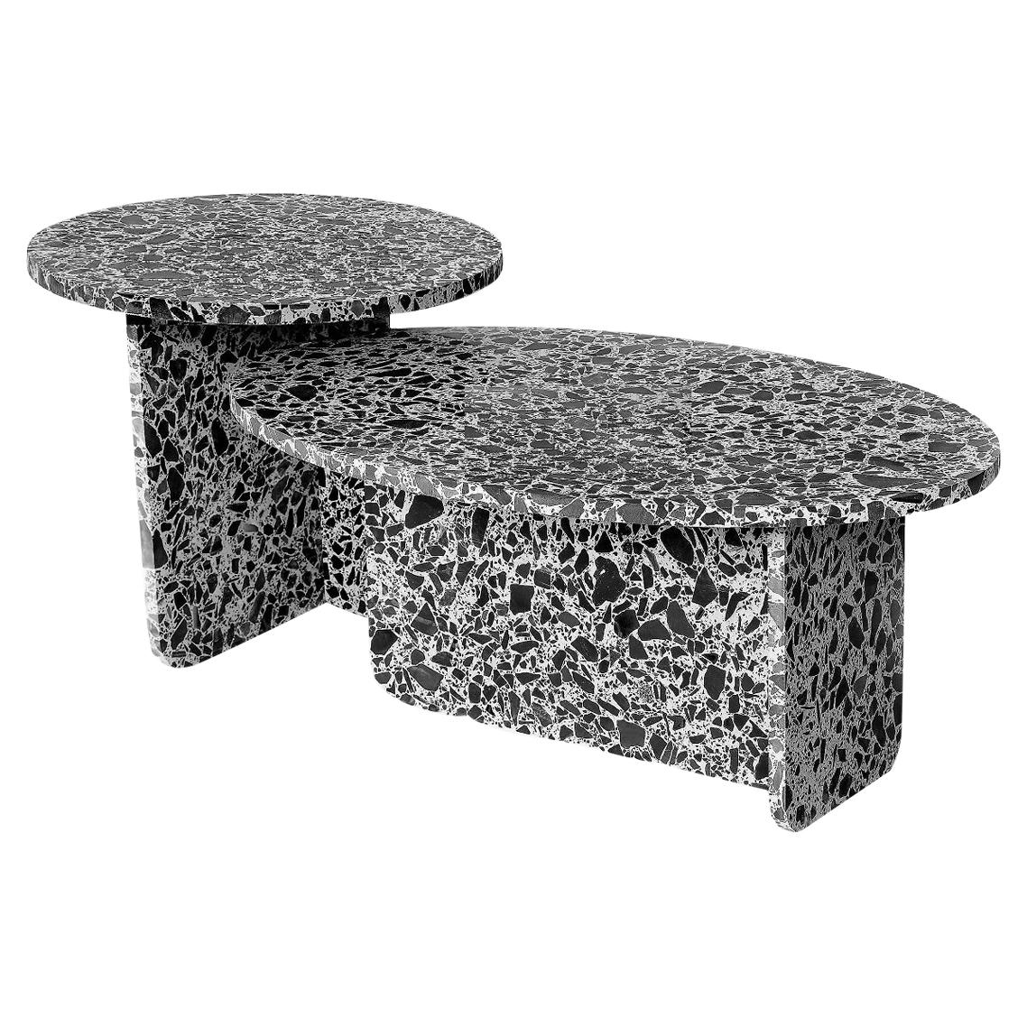 Indoor / Outdoor Terrazzo Set of 2 Nesting Tables