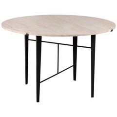 Indoor / Outdoor Travertine Montrose Dining Table by Lawson-Fenning