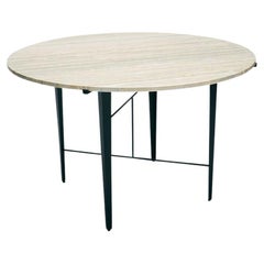 Indoor / Outdoor Travertine Montrose Dining Table by Lawson-Fenning