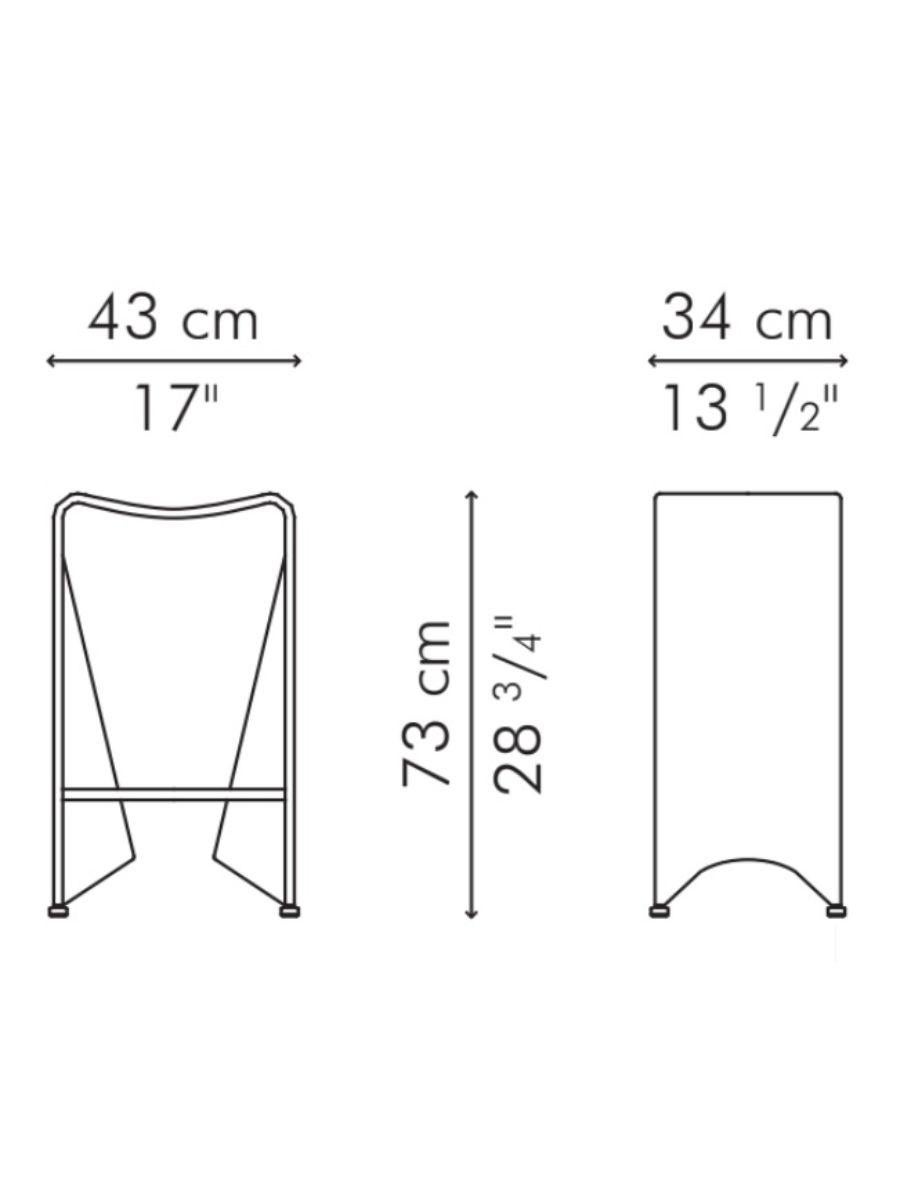 Indoor Pigalle Bar Stool by Kenneth Cobonpue In New Condition In Geneve, CH