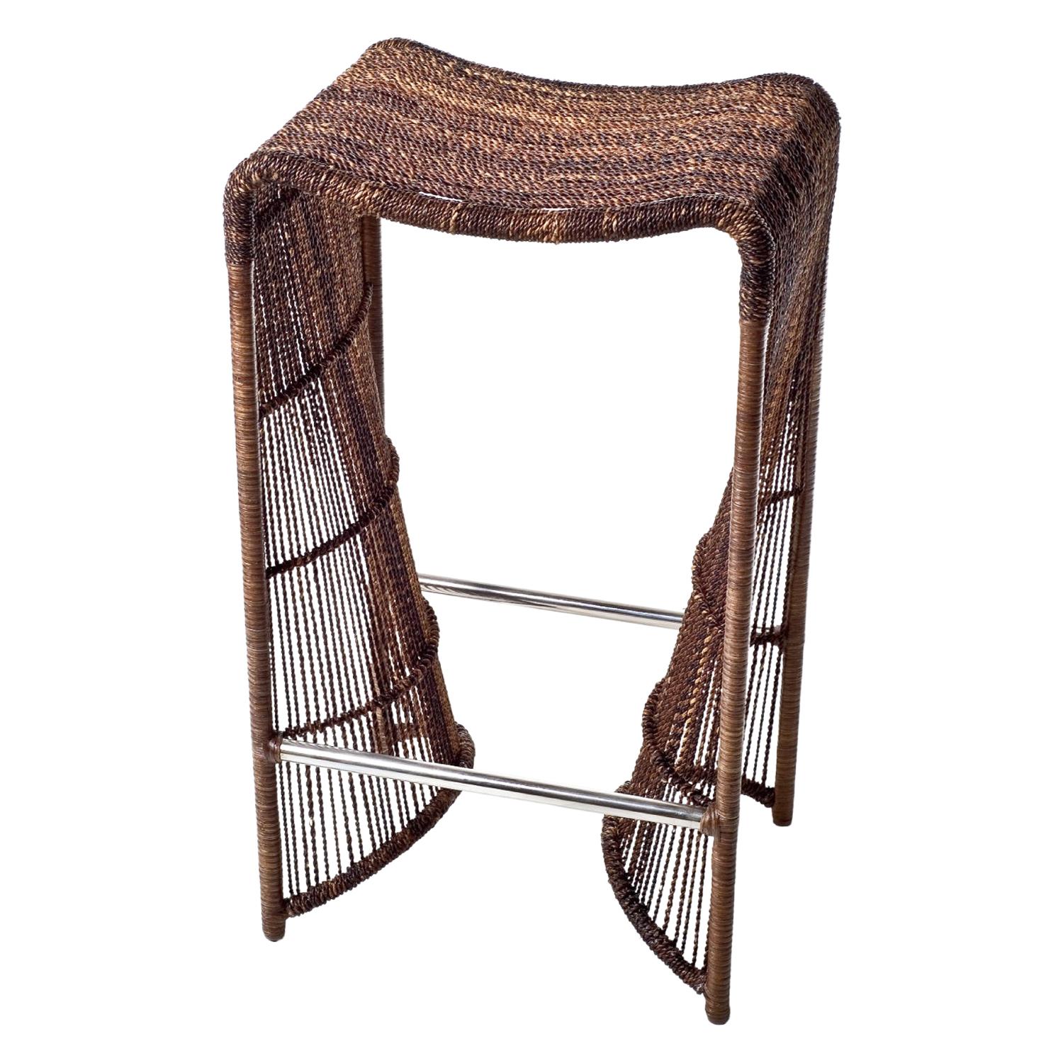 Indoor Pigalle Bar Stool by Kenneth Cobonpue For Sale