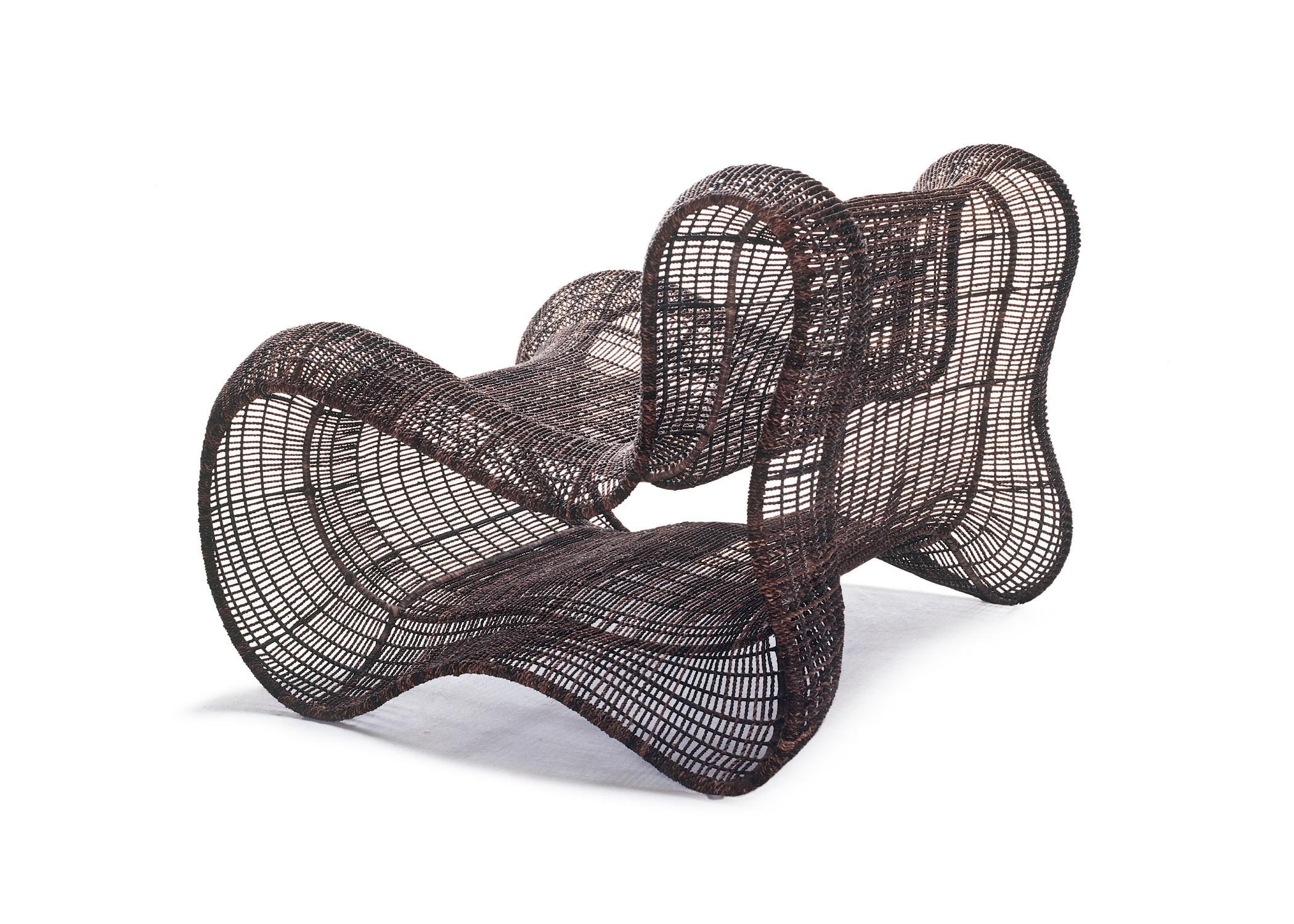 Modern Indoor Pigalle Easy Armchair by Kenneth Cobonpue For Sale