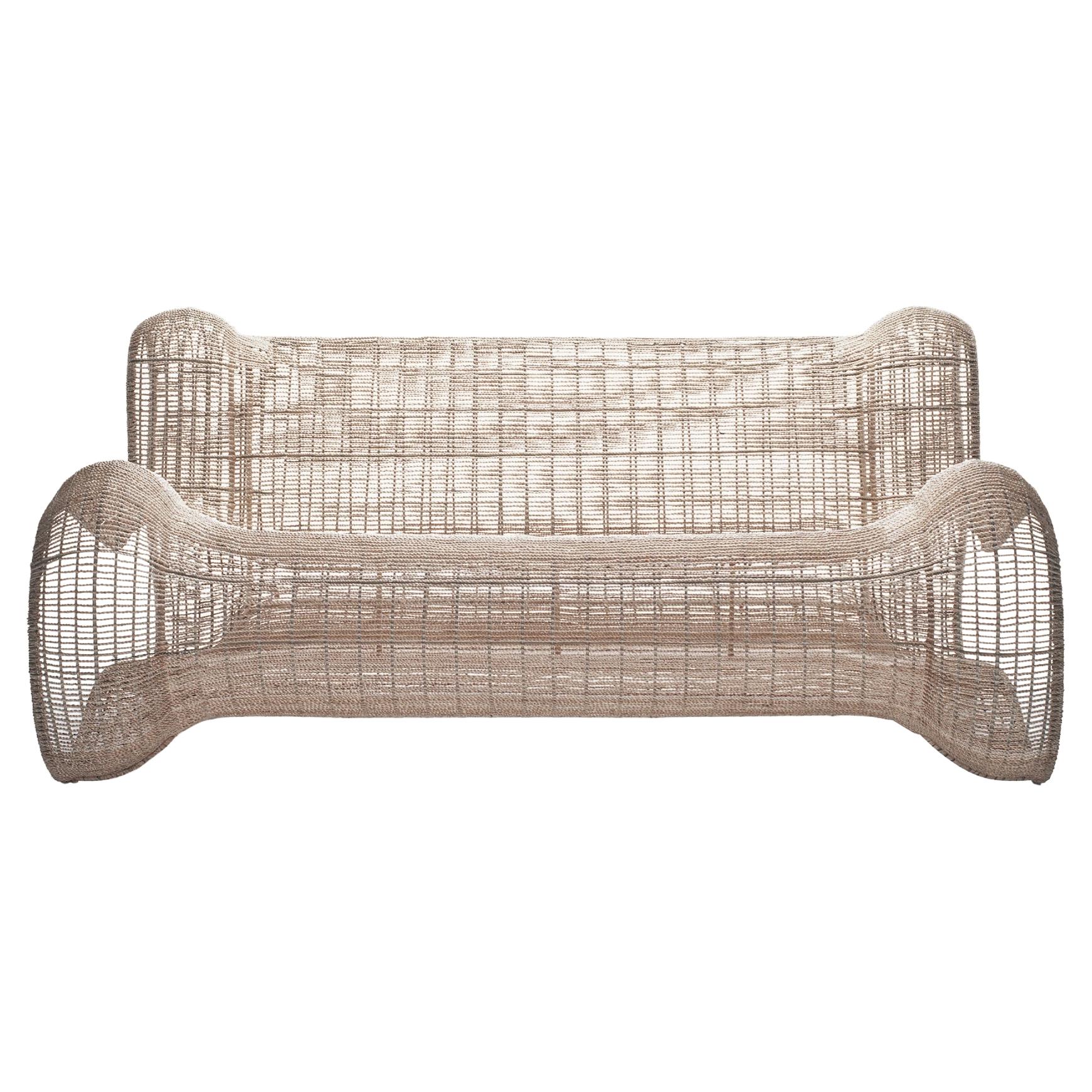 Indoor Pigalle Loveseat von Kenneth Cobonpue im Angebot