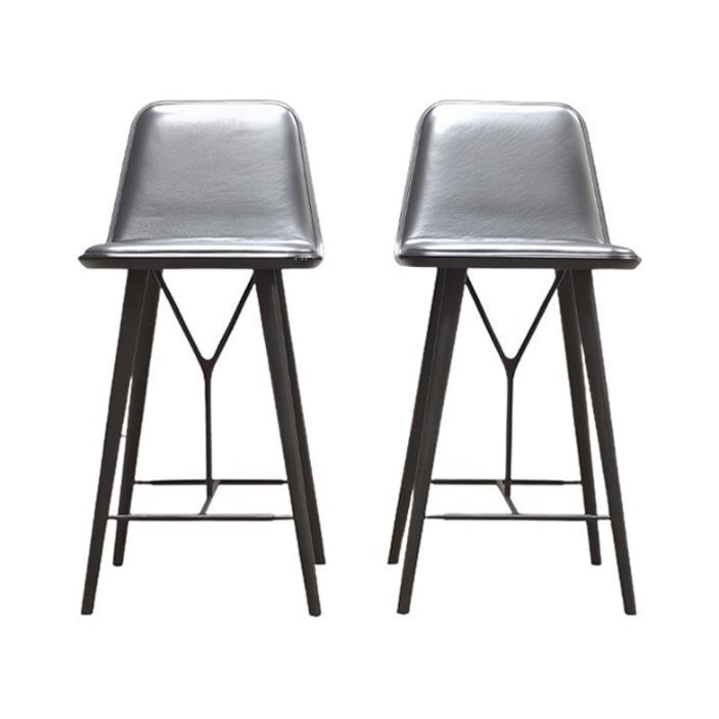 Indor Fredericia Spine Bar Stool with Grey Upholstery