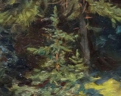 In the forest. Oil on cardboard, 17x25 cm