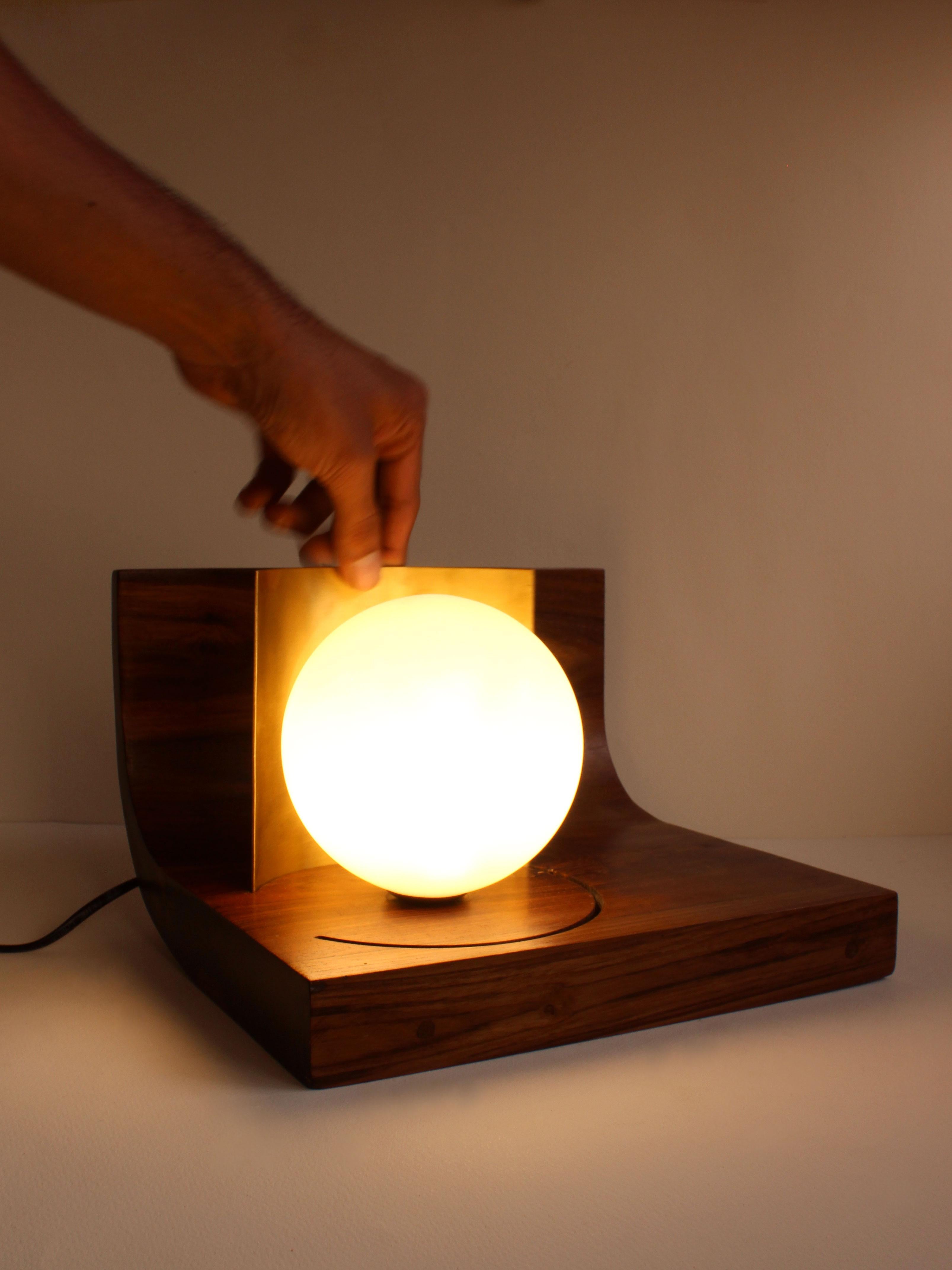 Contemporary Indu Table Lamp by Studio Indigene For Sale