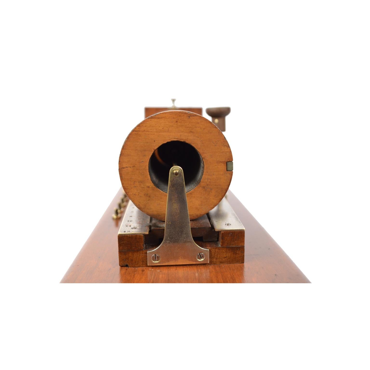 Induction Coil or Sled Antique Scientific Instrument by Du Bois Reymond 1870  For Sale 2