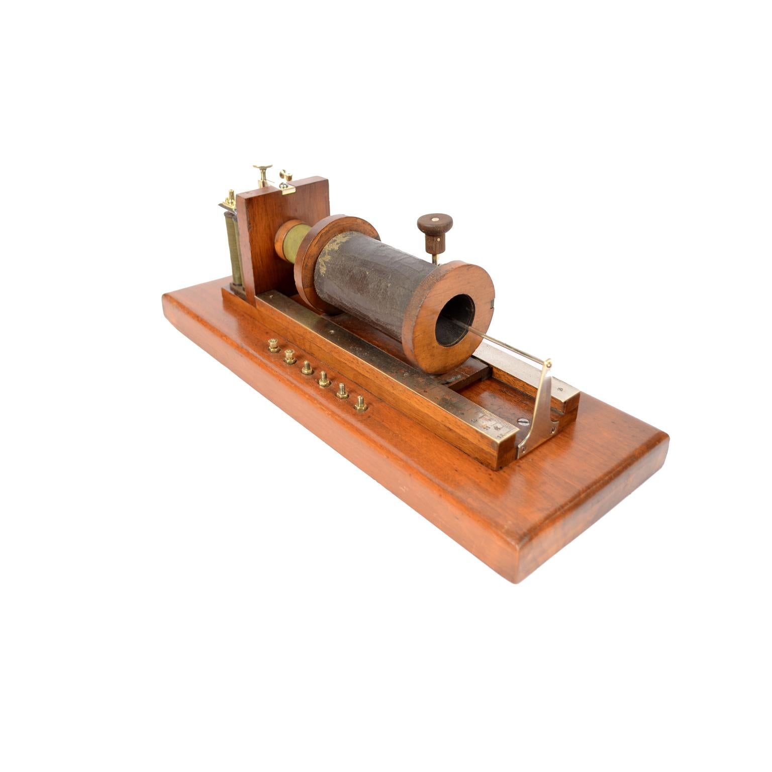 Induction Coil or Sled Antique Scientific Instrument by Du Bois Reymond 1870  In Good Condition For Sale In Milan, IT