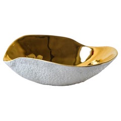 Indulge N2 / Gold / Plat d'appoint, vaisselle en porcelaine faite à la main