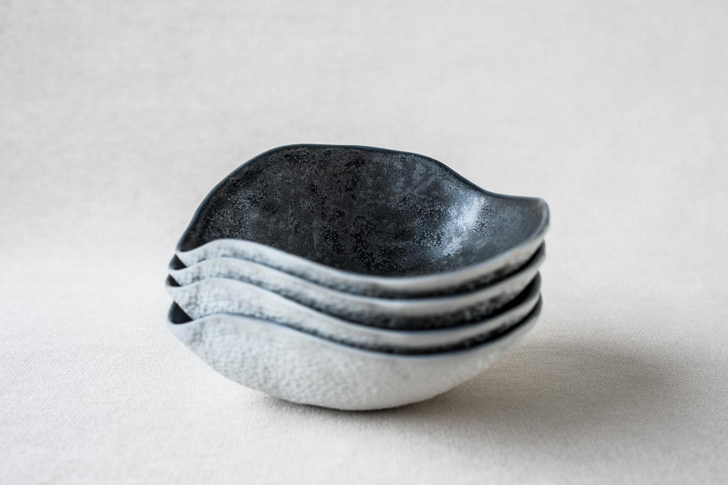 Indulge Nº2 / Graphite Grey / Side Dish, Handmade Porcelain Tableware In New Condition For Sale In Amsterdam, NL