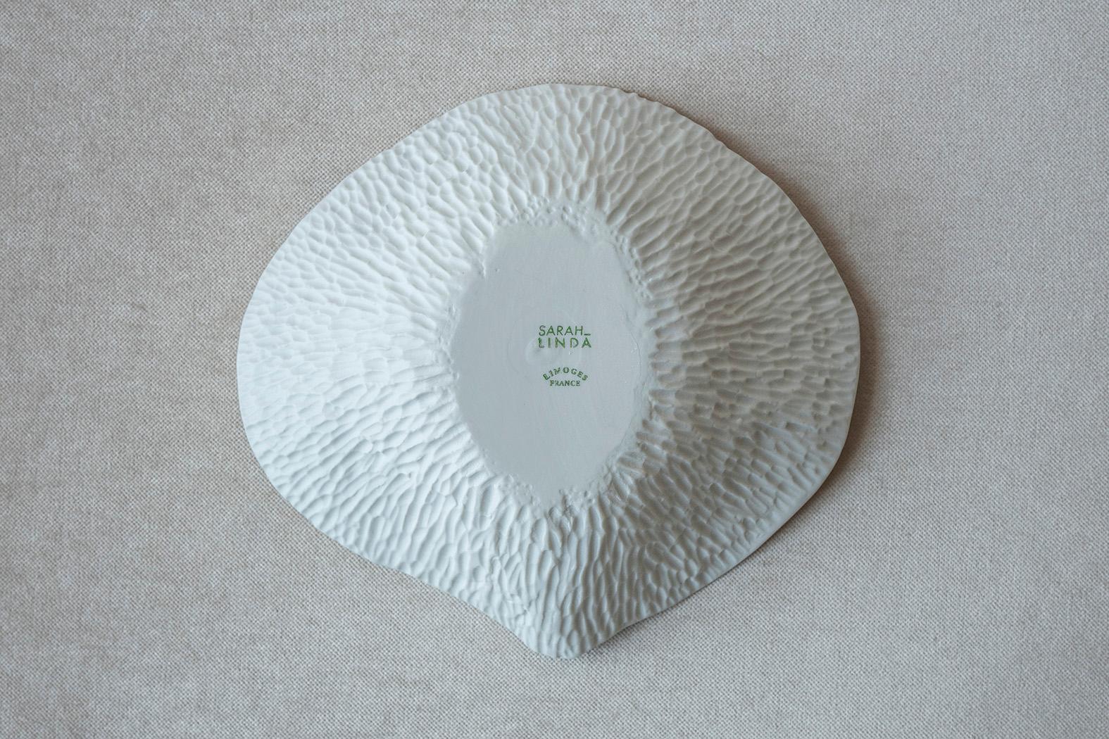 Indulge Nº9 / Golden Rim / Small Plate, Handmade Porcelain Tableware For Sale 1