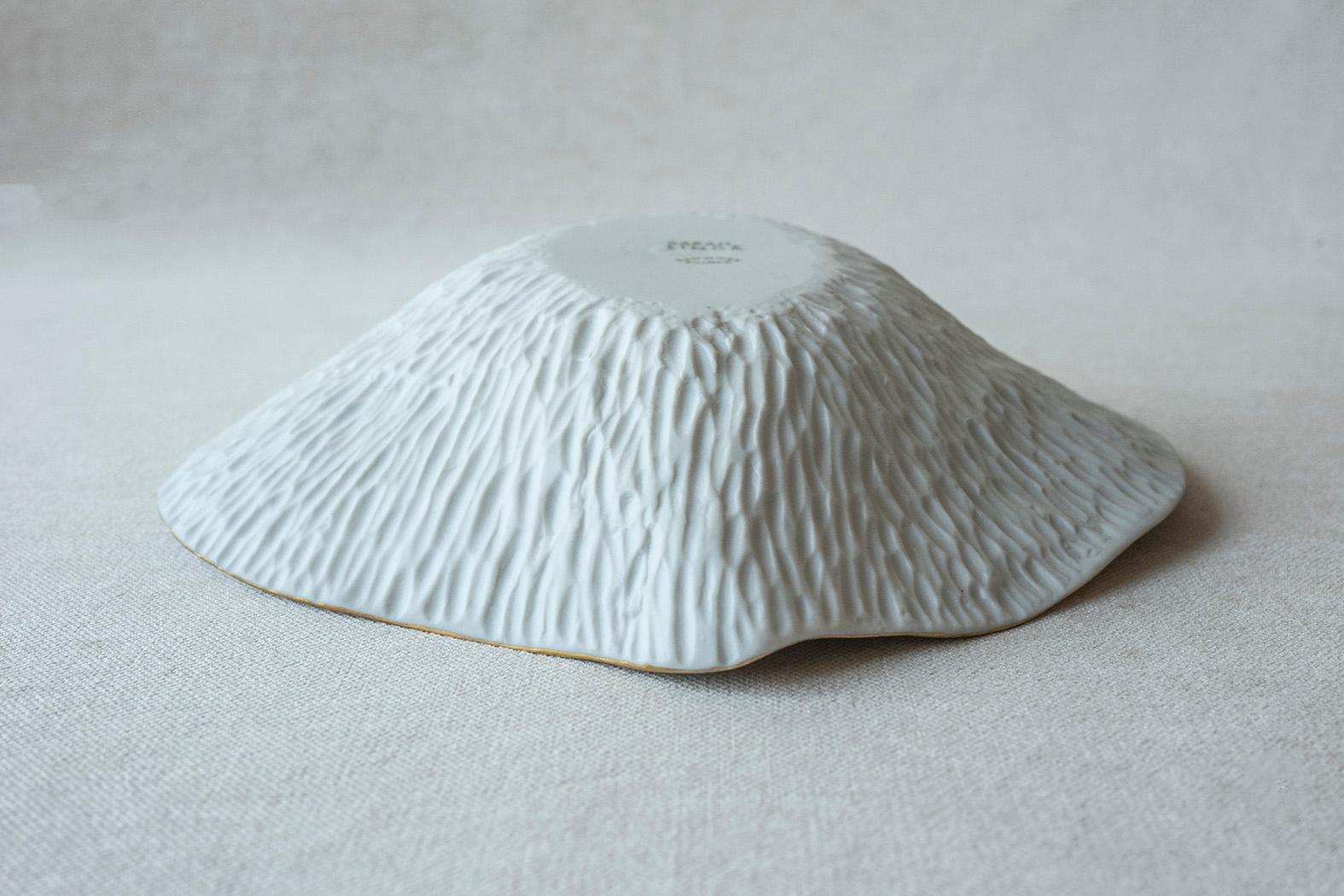 Indulge Nº9 / Golden Rim / Small Plate, Handmade Porcelain Tableware For Sale 2